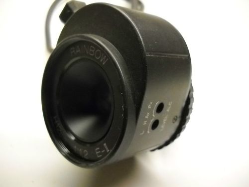 RAINBOW H12MM 1:1.2 EII CCTV CAMERA LENS USED WORKING CONDITION NICE