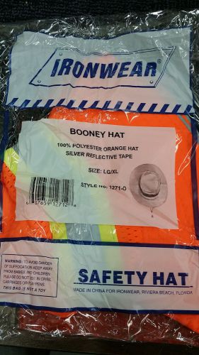 IRONWEAR SAFETY HAT LG/XL ORANGE 1271-0 LOT OF 10