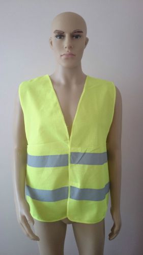 Traffic safety construction work reflective high-visibility vest survey Green