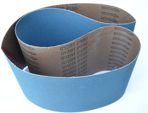 10 abrasive sanding belts 6&#034;x48&#034; zirconia 120 grit heavy duty for sale