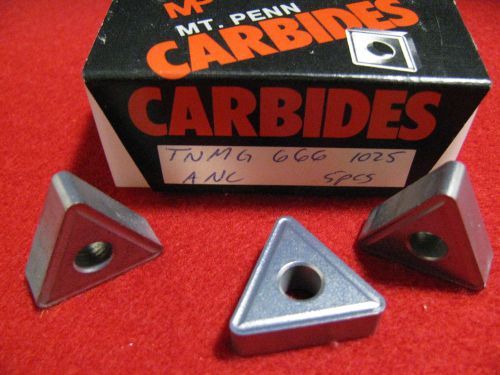 5 EA. TNMG 666 GRADE 1025 CARBIDE INSERTS