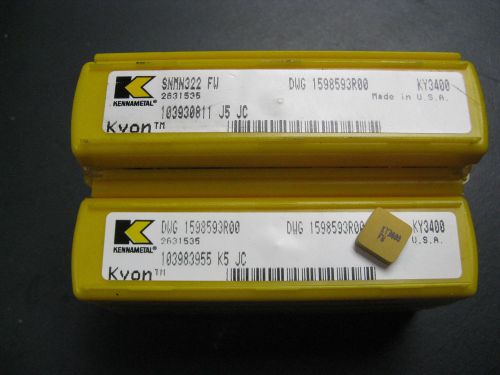 SNMN322 FW KY3400 KENNAMETAL FINISH WIPER CERAMIC INSERTS