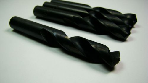 GREENFIELD Screw Machine Drill Bits 15/32&#034; 135 Deg HSS Oxide Qty 4 [1711]