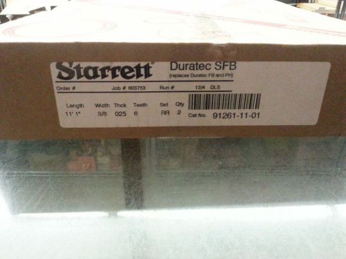 Band Saw Duratec SFB 91261-11-01 11&#039; 01&#034; x 3/8&#034; .025&#034; 6T RR Starrett