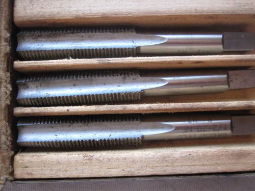 Greenfield Hand TAP SET 1/2- 20 NF  H 3 ~ 3 Taps ~ Bottom Restoration