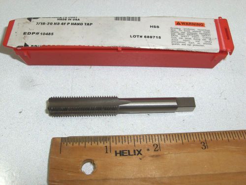 BRUBAKER 7/16-20 4-FLUTE GH3 PLUG TAP  (1 PC)