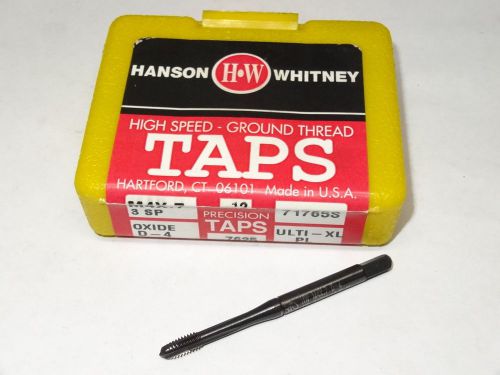 HANSON WHITNEY M4 X 0.7 D4 3FL HSS ULTI-XL Plug Spiral Point Tap Oxide 71765 USA