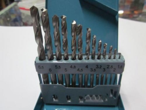13 pcs hss high speed steel drill bit set 1.5mm-6.5mm for sale