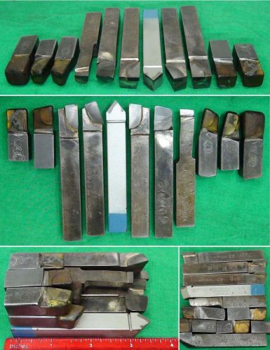 Mix 11 Carbide 1/2 Lathe Tool Bits Machinist Gunsmith South Bend Atlas Logan Lot