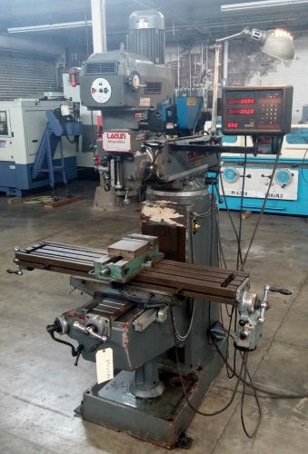 LAGUN FTV-2S MILLING MACHINE 10 X 51 TALBE WITH ANILAM DRO&#039;S X AXIS POWERFEED