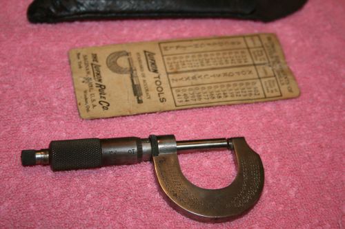 Vintage micrometer caliper gauge by reed small toolworks mass. usa for sale