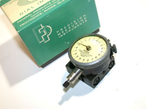 FEDERAL DIAL .0005&#034; INDICATOR MODEL B3Q W/ADJUSTABLE MOUNTING BACK