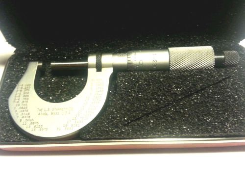 0-1&#034; starrett no. 230 micrometer with hard case for sale