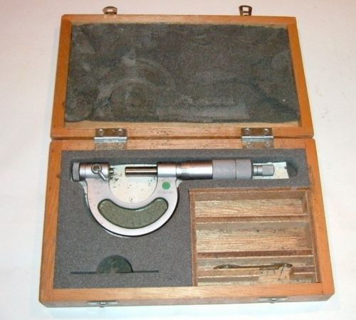 mitutoyo mfg. model 116-105 pana micrometer ratchet stop 0-1&#034; range 0.001&#034;