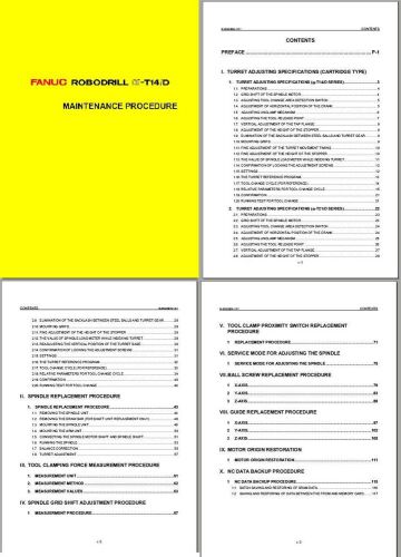 FANUC ROBODRILL a-T14iD / a-T21iD Part Replacement Guide