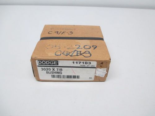 NEW DODGE 117103 3020X7/8 TAPER LOCK 7/8 IN BUSHING D247355