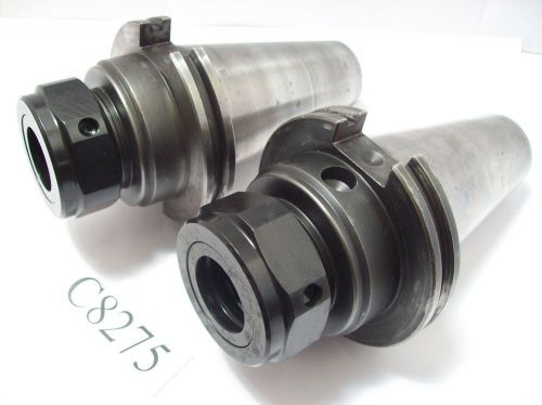 2 pc set parlec cat50 tg100 collet chuck cat 50 tg 100 lot c8275 for sale