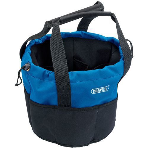 Draper 12L Bucket Shaped Bag Tool Carrier Case Heavy Duty 250 X 250Mm (02984)