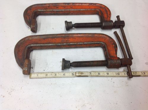 (2) williams vulcan 108  c-clamp short spindle  3-1/2&#034; to 8&#034; opening  used for sale