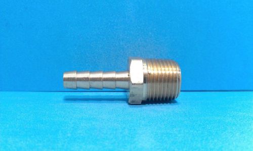 Brass 1/4 ID Hose Barb 3/8 NPT Fitting Coupler Air Fluid Fuel Gas Liquid Water