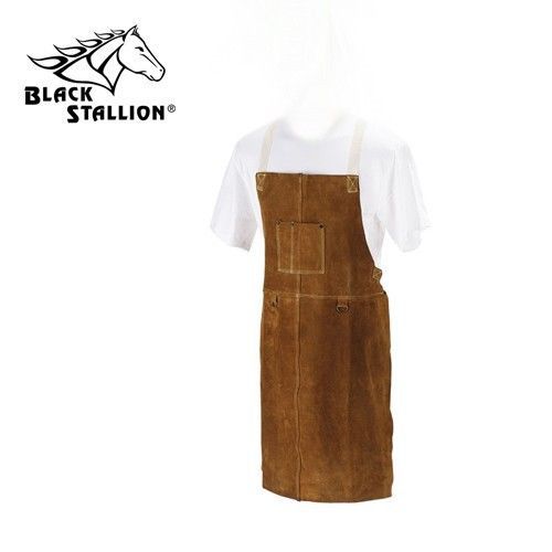 Revco pro quality black stallion 42 inch leather - shop - welding - bib apron for sale