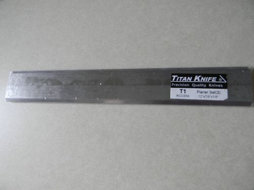 Planer knives (3) 12&#034; x 7/8&#034; x 1/8&#034; T1 HSS