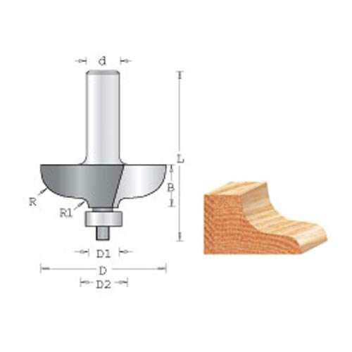 Amana Tool 53820 DOOR EDGE DETAIL ROUTER BIT CABINET 1/2 SHANK NEW