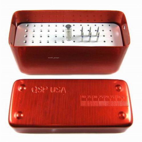 New Dental 72 Holes diamond Burs Holder Block Disinfection Box 2 uses