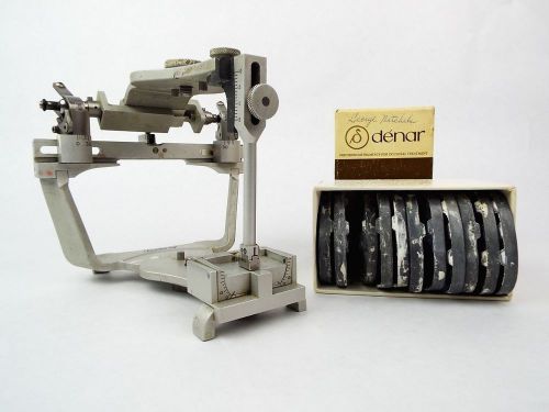 Denar Dental Lab Occlusion Fully Adjustable Articulator w/ Extra Mounting Plates