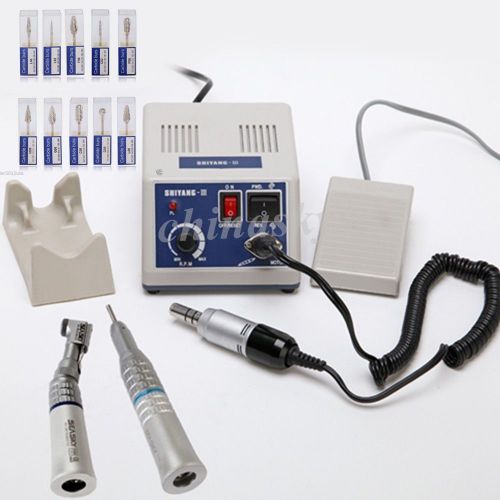 Marathon Dental Micro Motor Machine Contra Angle Handpiece Straight Drills Burs