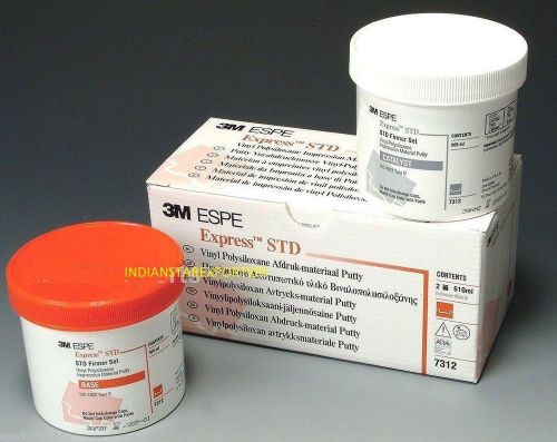 3M Express Std Vps Impression Material Putty 2 305 ML JARS 7312 Dental !!