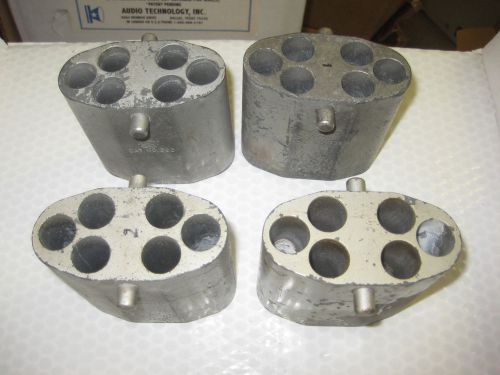 Lot of 4 TUBES HOLDERS BLOCKS Model 398