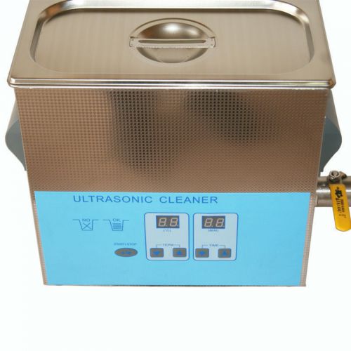 STAINLESS STEEL 9L DIGITAL ULTRASONIC CLEANER ELEGANT STURDY PACKAGE B/ New GOOD