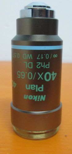 NIKON PLAN 40X/0.65 PH2DL OBJECTIVE