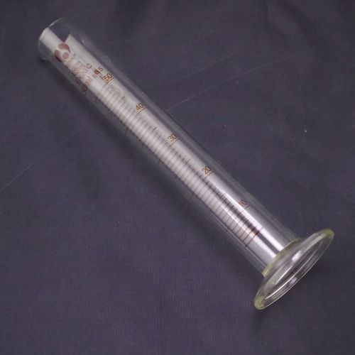 graduated cylinder measuring 50ml lab glass new x2