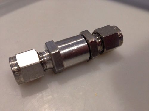 Swagelok Nupro SS-4C-KZ-15 Check Valve 15psi Kalrez 1/4&#034; Swagelok Fittings