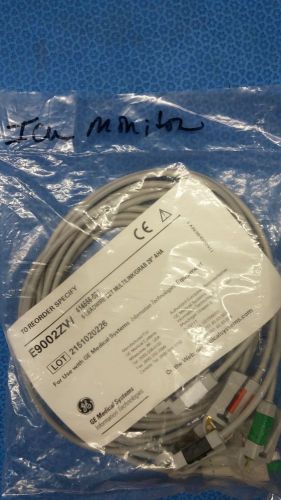 GE E9002ZW ECG Lead Set (5 Leads, Clip)