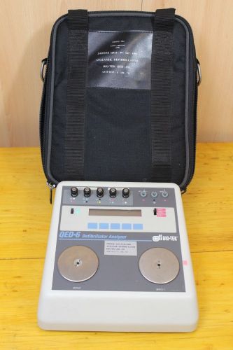 biotek QED - 6 Defib Analyzer  Monitor Tester Monitor ECG similator