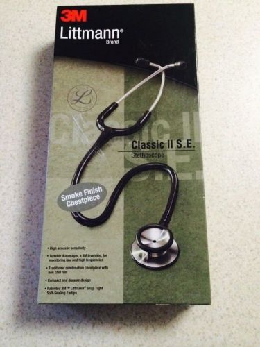 3M Littmann Classic II S.E. Stethoscope, Smoke-Finish Chestpiece, 28&#034;, Sand Tube