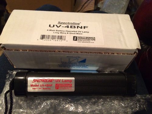 New Spectroline UV-4BNF 4-Watt Battery Operated UV Lamp Long Wave And Short Wave