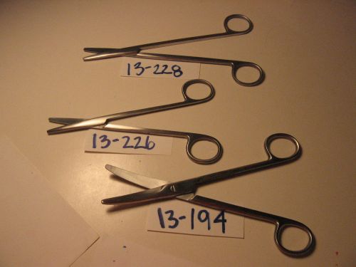 MAYO AND METZENBAUM SCISSOR SET OF 3 (13-228,13-226,13-194) (S)