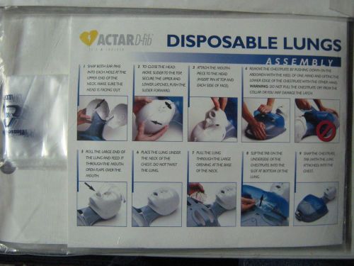 CPR Training Aid**  Actar D-fib® Lungs/Mouth Shields - 50/PK (AC11)