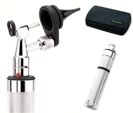 Welch allyn 21770 3.5 v halogen hpx otoscope set for sale