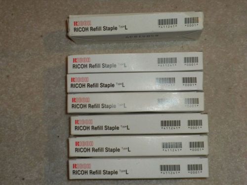 6 RICOH 411241 REFILL STAPLE TYPE L OEM FREE 1 BOX