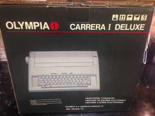 Vintage Olympia Carrera I Deluxe Electric Typewriter Working with Auto Erase