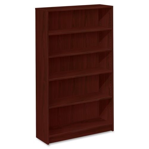 1870 Series Bookcase, Five-Shelf, 36w x 11-1/2d x 60-1/8h, Mahogany