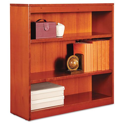 Alera Square Corner Bookcase, Finished Back, Wood Veneer, - ALEBCS33636MC