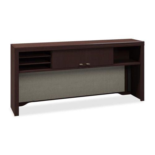 Bush 2961mc03 enterprise low hutch w/tackboard, 60&#034;x12&#034;x27-5/8&#034;, mocha cherry for sale