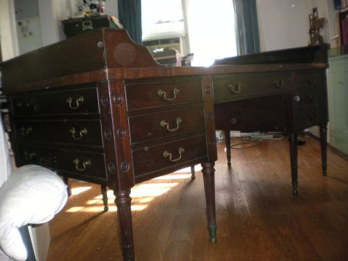 Mahogany george washington replica desk by kittinger furniture company 1950s for sale