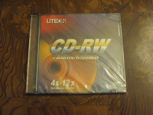 Liteon CD-RW 74 MIN/650MB Compact Rewritable Disc